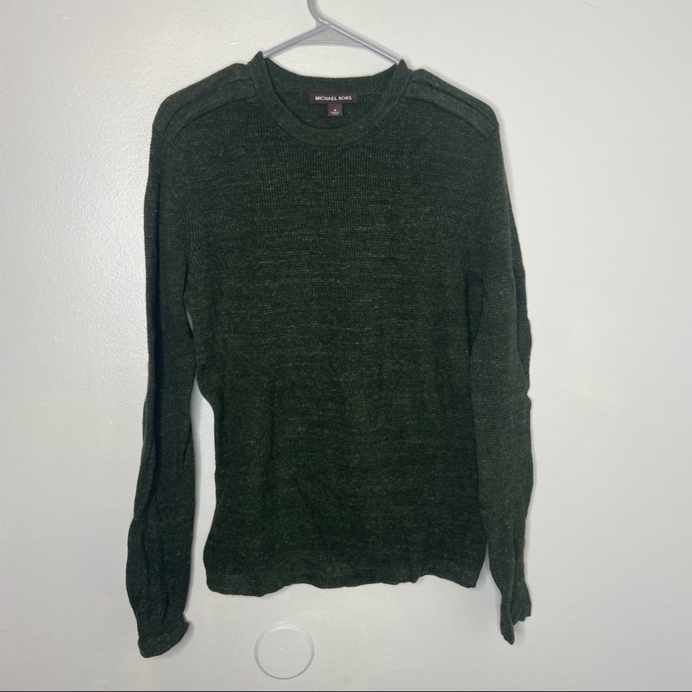 Michael Kors Green Knit Sweater Medium
